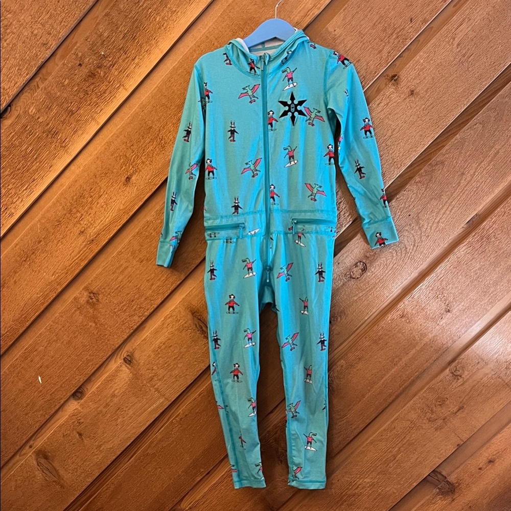 Kids AirBlaster Ninja suit 🥷 Base layer with zipper & Fun Print